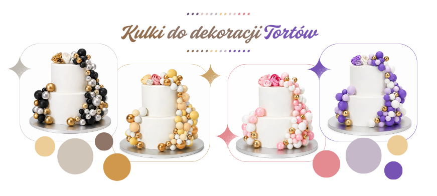 Kulki do kreatywnych dekoracji tortów